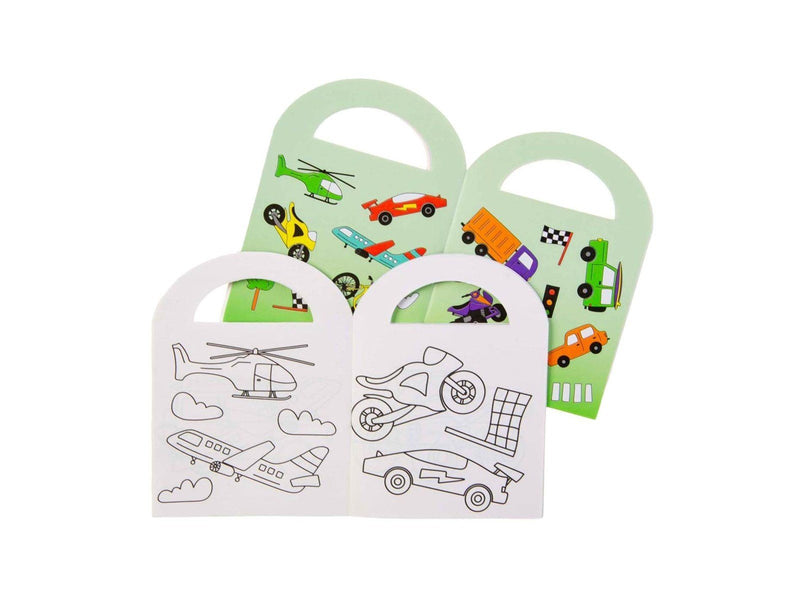 LG-Imports Coloring Book with Vehicle Stickers