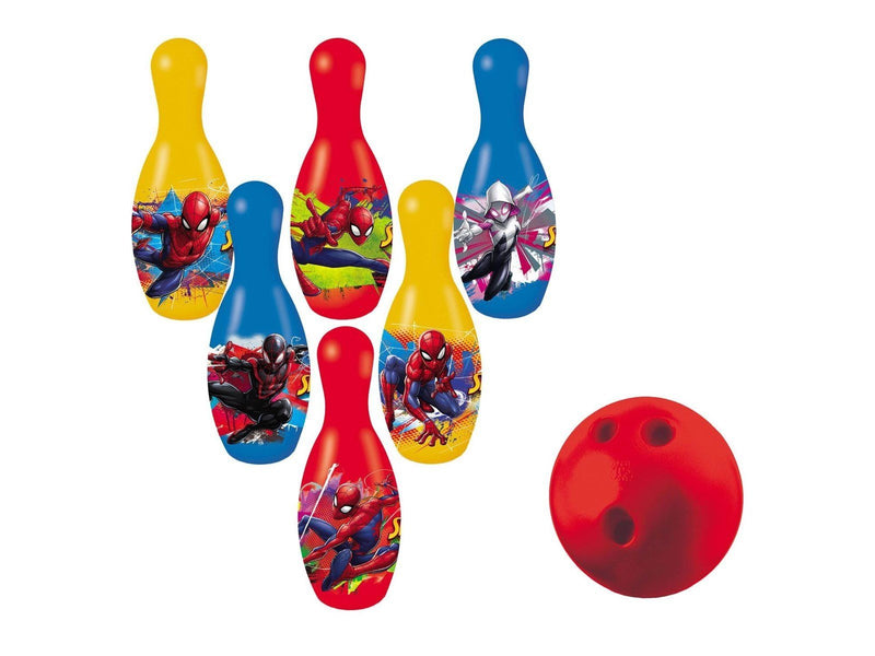 Mondo Bowling set Spiderman 7 pieces.