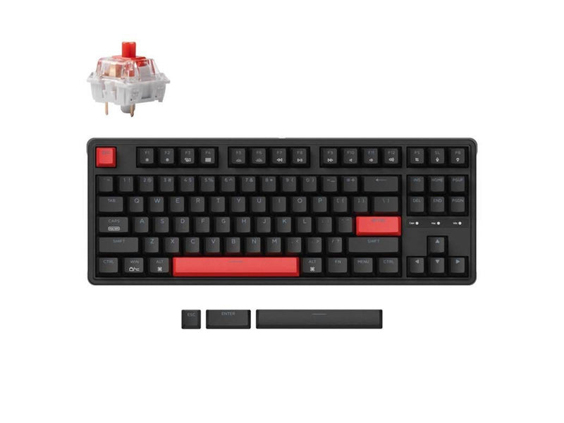 Keychron C3P Wired Mechanical Keyboard Red Switch | Black - Tastaturen - Englisch - Schwarz