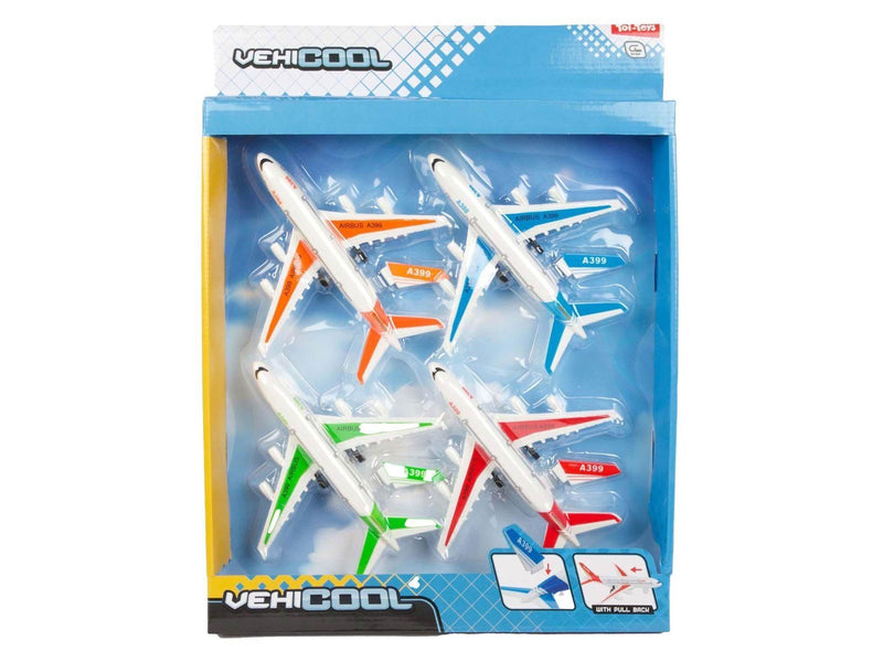 Toi-Toys - Vehicool Pull Back Airplanes 4pcs.