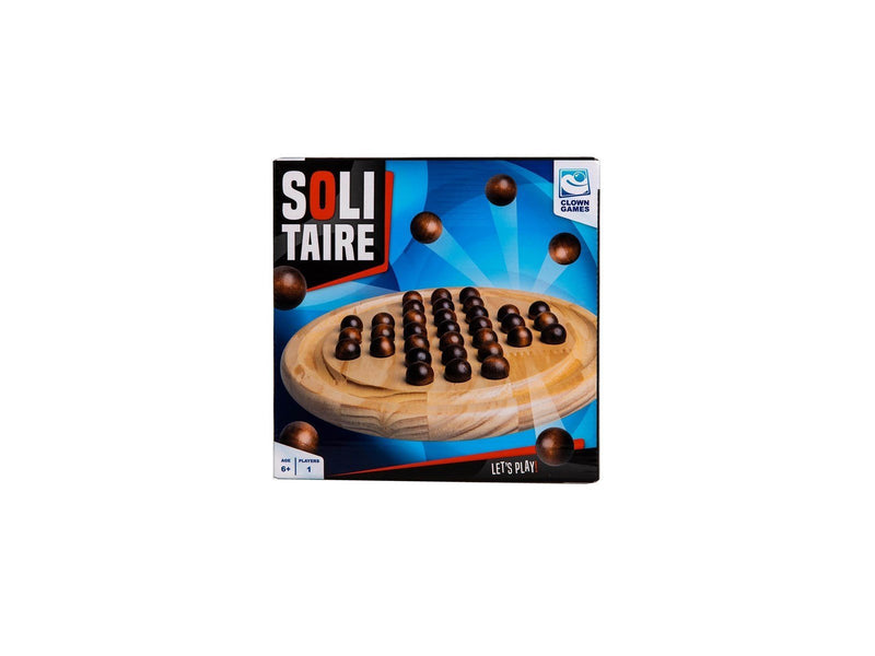 Clown Games Solitaire Wood Board Game (EN)