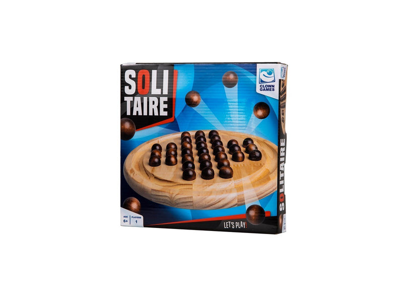 Clown Games Solitaire Wood Board Game (EN)