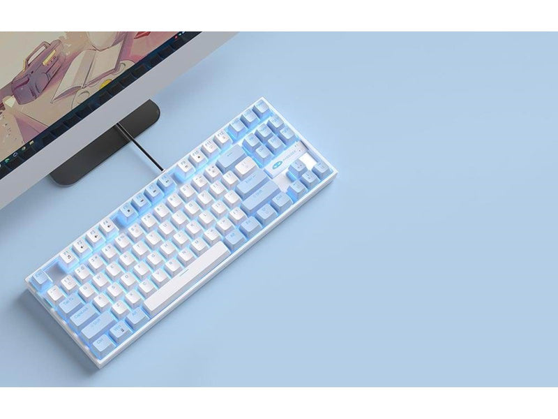 MageGee Wired keyboard MK-STAR (blue and white) - Tastaturen - Englisch - Blau