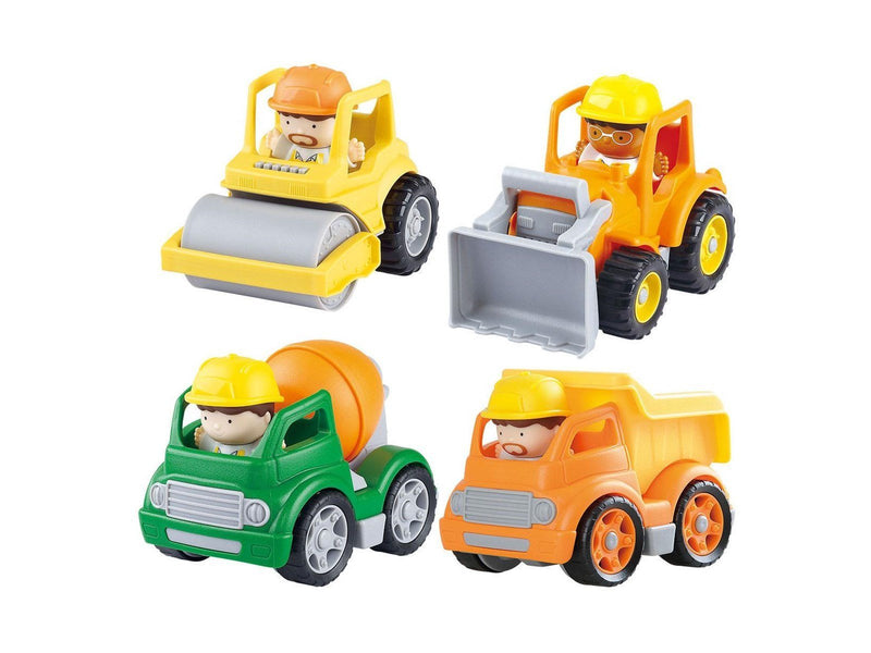 PLAY - Mini Construction Vehicles with Figures Playset 8pcs.
