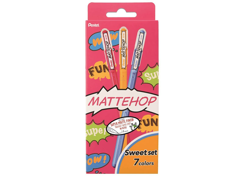 Pentel K110-V7STB MATTEHOP Gel Roller 1mm SWEET Set
