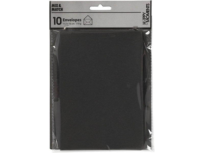 Creativ Company - Envelope Black 11.5x16cm 10 pcs.