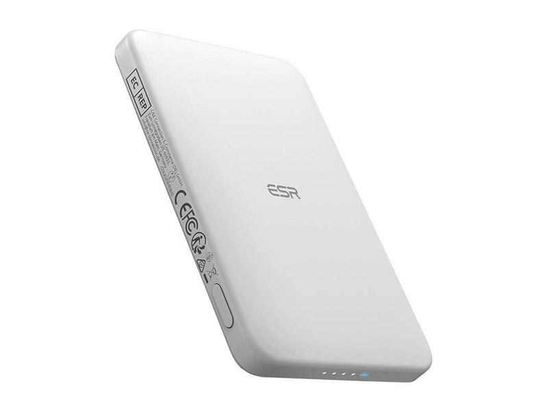 ESR Magnetic Powerbank 5000mAh Qi2 (White) Powerbank (Akku) - Weiß - 5000 mAh