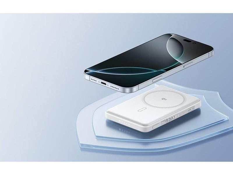 ESR Magnetic Powerbank 5000mAh Qi2 (White) Powerbank (Akku) - Weiß - 5000 mAh