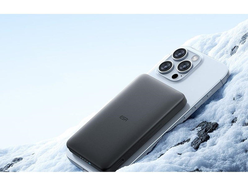 ESR Magnetic Powerbank 5000mAh Qi2 (Black) Powerbank (Akku) - schwarz - 5000 mAh