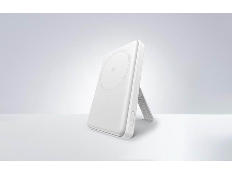 ESR Magnetic Powerbank 5000mAh Qi2 with Stand (White) Powerbank (Akku) - Weiß - 5000 mAh