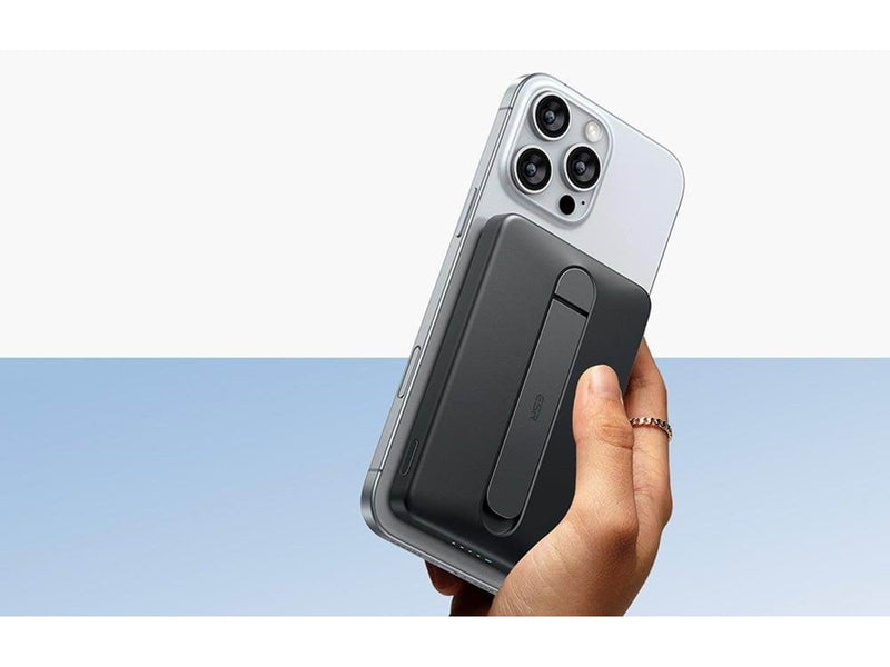 ESR Magnetic Powerbank 5000mAh Qi2 with Stand (Black) Powerbank (Akku) - schwarz - 5000 mAh