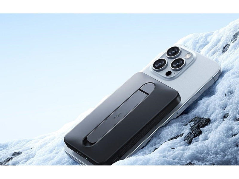 ESR Magnetic Powerbank 5000mAh Qi2 with Stand (Black) Powerbank (Akku) - schwarz - 5000 mAh
