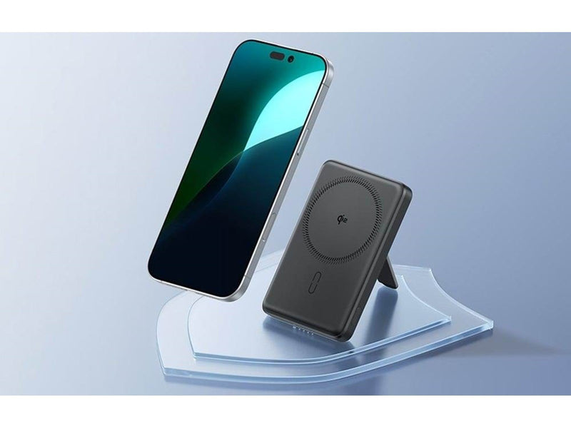 ESR Magnetic Powerbank 5000mAh Qi2 with Stand (Black) Powerbank (Akku) - schwarz - 5000 mAh