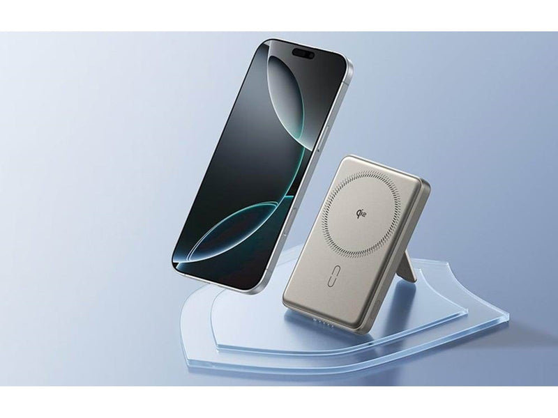 ESR Magnetic Powerbank 5000mAh Qi2 with Stand (Sand) Powerbank (Akku) - 5000 mAh