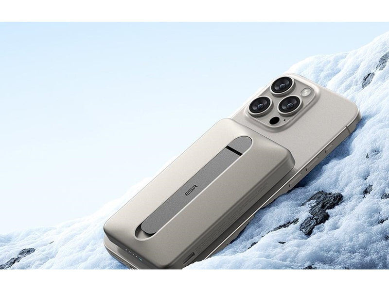 ESR Magnetic Powerbank 5000mAh Qi2 with Stand (Sand) Powerbank (Akku) - 5000 mAh