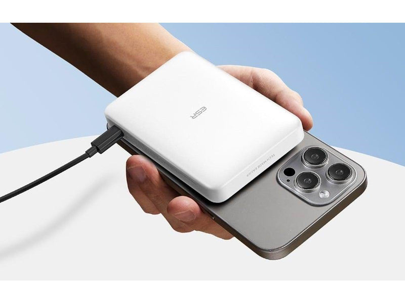 ESR Magnetic Powerbank 10000mAh Qi2 (White) Powerbank (Akku) - Weiß - 10000 mAh