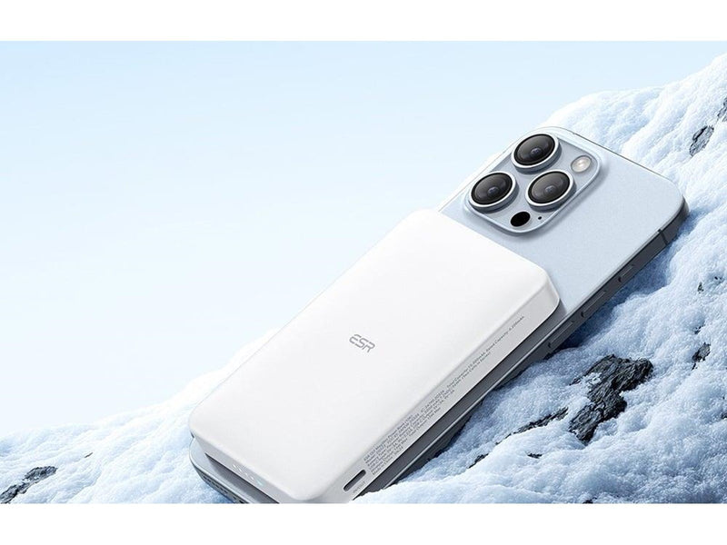 ESR Magnetic Powerbank 10000mAh Qi2 (White) Powerbank (Akku) - Weiß - 10000 mAh