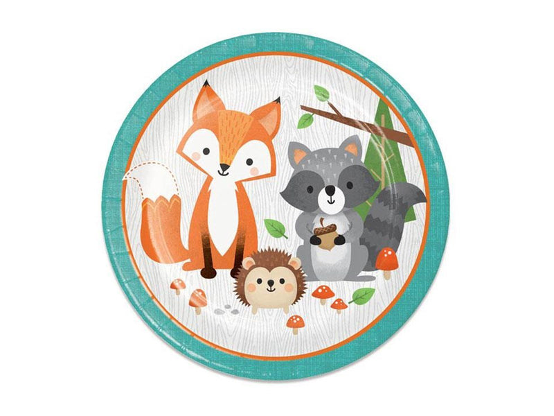 Haza Witbaard Wild Ones Plates Forest Animals 8 pcs.