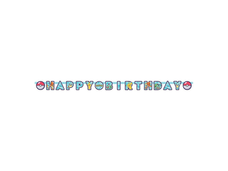 Haza Witbaard Pokemon Letter Garland Happy Birthday