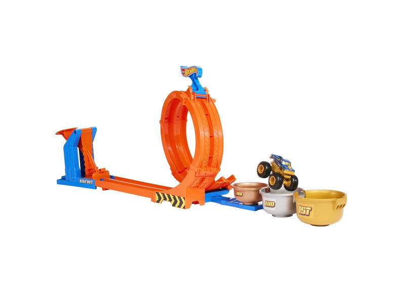 Hot Wheels Monster Trucks Loop & Flip Trophy Challenge Playset