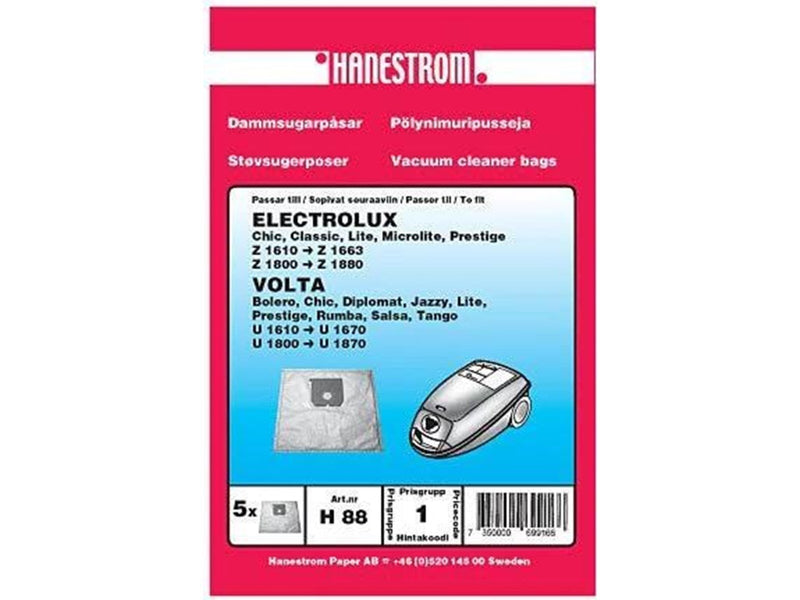 hanestroem VOLTA U 1800 - U 1870 Vacuum Cleaner Bags - 5 pcs