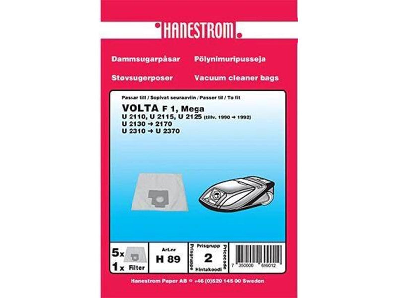 hanestroem VOLTA F1 MEGA Vacuum Cleaner Bags - 5 pcs