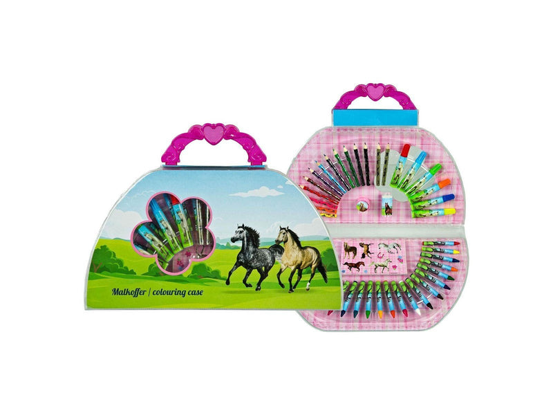 Undercover - Coloring suitcase Horses 51 pcs.