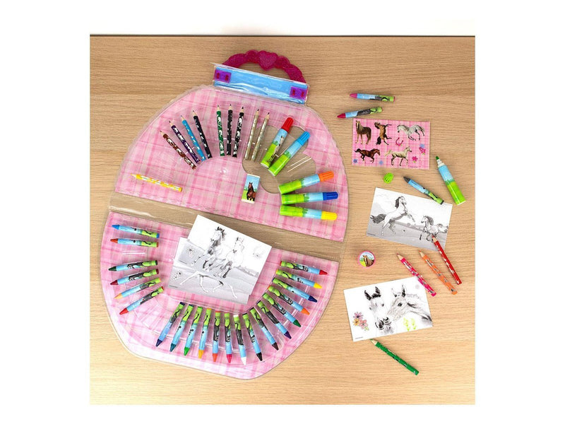 Undercover - Coloring suitcase Horses 51 pcs.