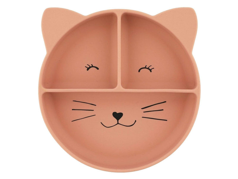 Trixie Silicone Plate with Compartments and Suction Cup - Mrs. Cat