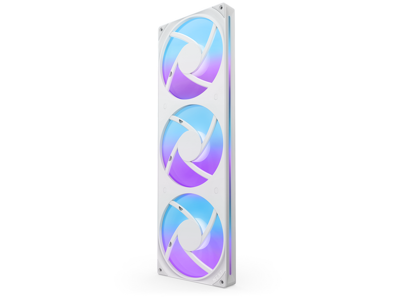 NZXT F420RGB Core (single frame 420mm fan) - White - Gehäuselüfter - Weiß mit RGB-Beleuchtung - 34 dBA