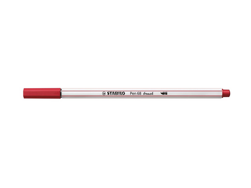 STABILO Pen 68 Brush - Felt-tip pen - Dark Red (50)