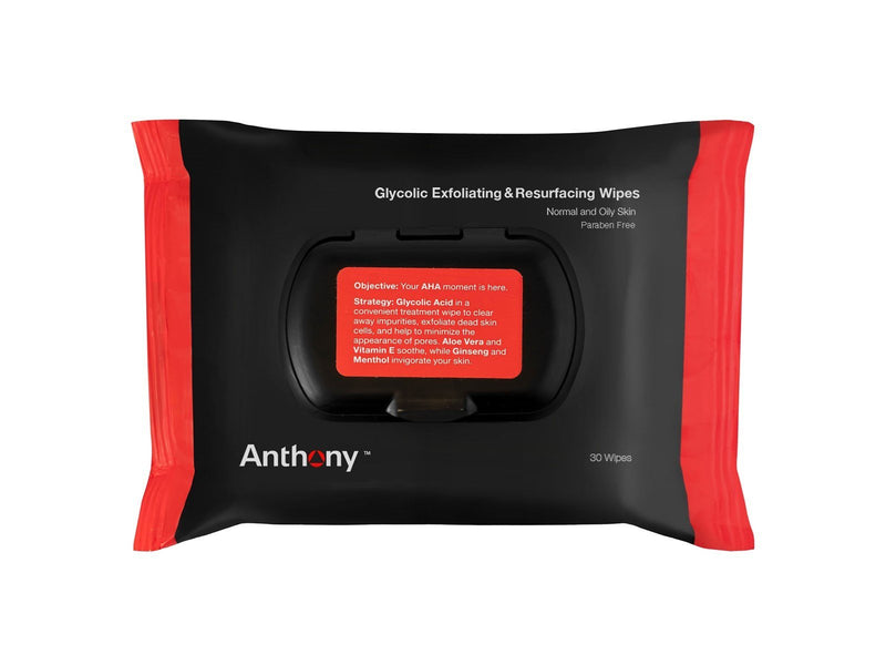 Anthony Glycolic Exfoliating & Resurfacing Wipes 30 pcs