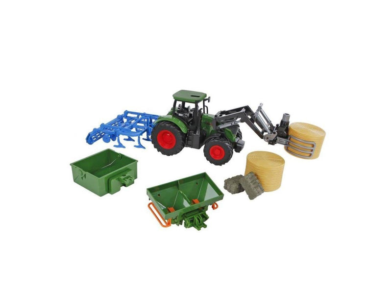Kids Globe - Tractor with Accessories 30cm