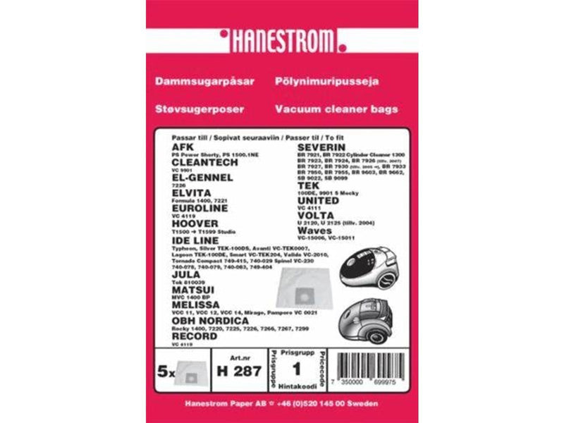 hanestroem Vacuum Cleaner Bags - 5 pcs