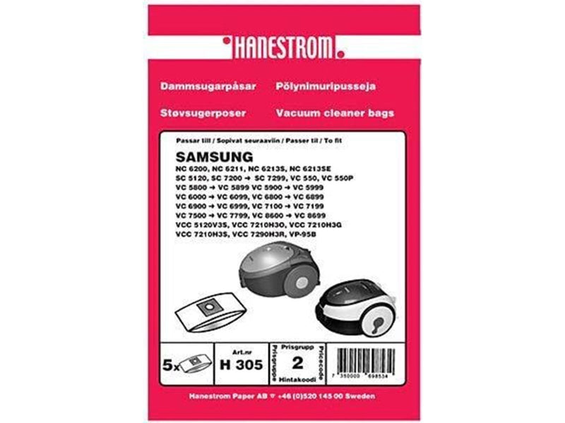 hanestroem Vacuum Cleaner Bags - 5 pcs