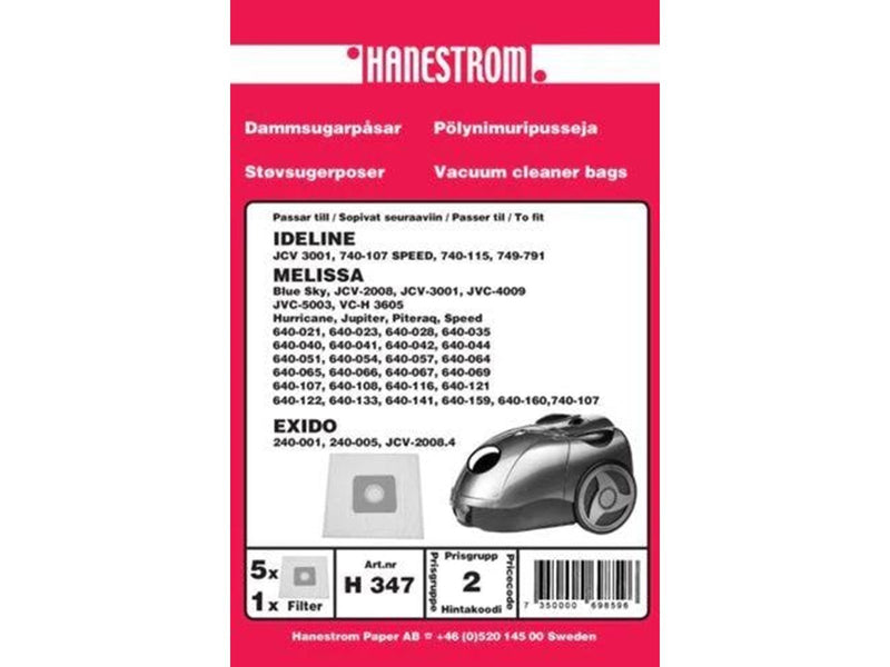 hanestroem Vacuum Cleaner Bags - 5 pcs