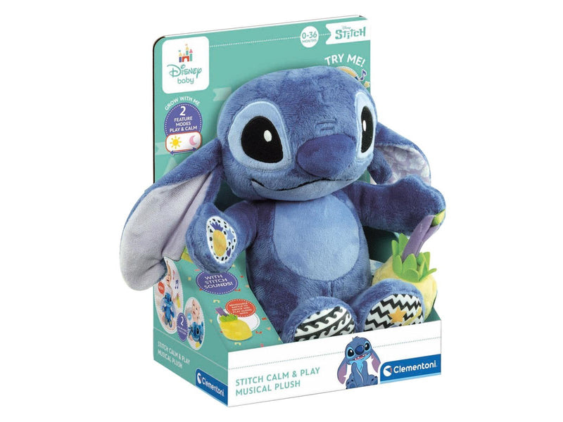 Clementoni Baby - Disney Stitch Interactive Soft Toy Plush