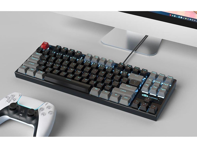 MageGee MK-STAR Wired Keyboard - Gray-Black - Tastaturen - Schwarz
