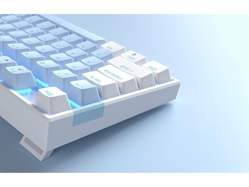 MageGee MK-STAR Wired Keyboard - White and Blue - Gaming Tastaturen - Weiss