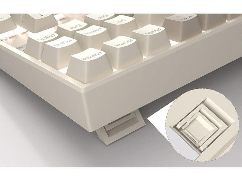 MageGee MK-STAR Wired Keyboard - Retro White and Gray - Tastaturen - Weiss