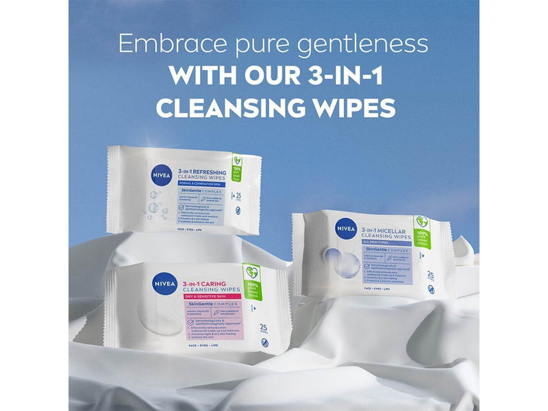 Nivea Reinigungstücher 3in1 Pflegend 25 Stück