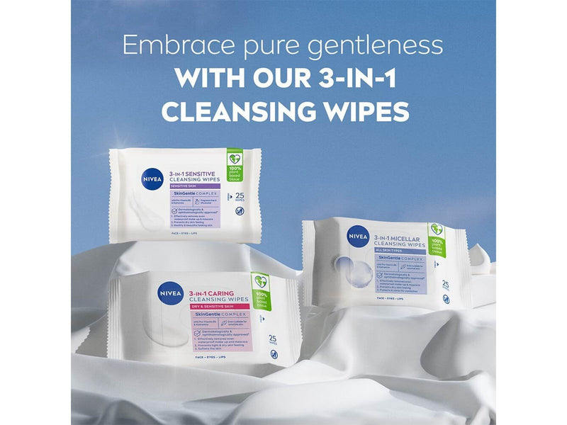 Nivea Reinigungstücher 3in1 Beruhigend 25 Stück
