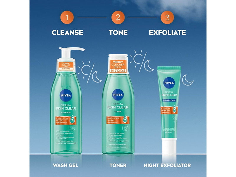 Nivea DERMA SKIN CLEAR Nacht Peeling Serum 40ml