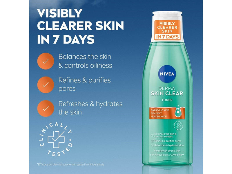 Nivea DERMA SKIN CLEAR Refining Toner 200ml