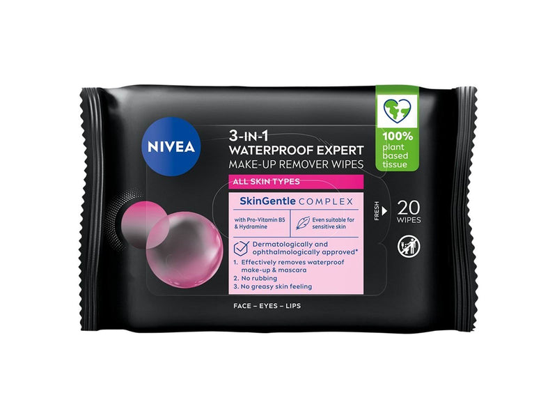 Nivea MicellAIR Expert Make-up Remover Waterproof Wipes 20 Stück
