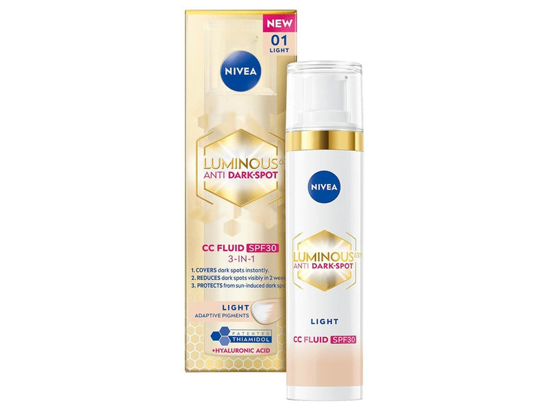 Nivea LUMINOUS630® Anti-Pigmentflecken CC Fluid 3in1 Hell LSF 30 40ml