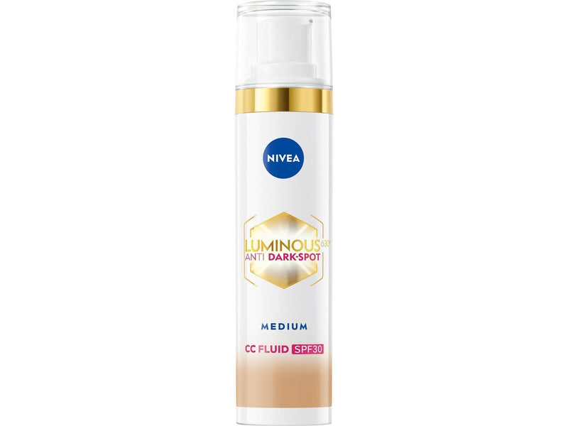 Nivea LUMINOUS630® Anti-Pigmentflecken CC Fluid 3in1 Mittel LSF 30 40ml