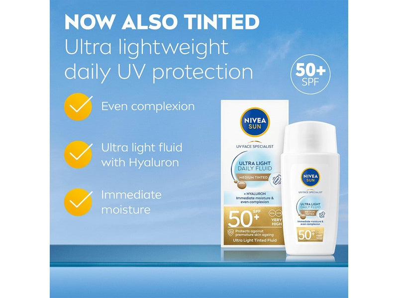 Nivea Daily Fluid Medium Tinted SPF 50+ 40ml