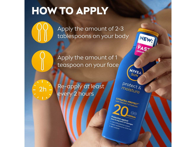 Nivea Protect & Moisture Lotion SPF 20 200ml