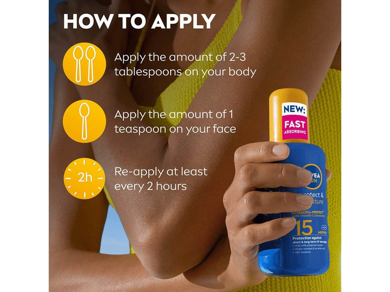 Nivea Protect & Moisture Spray SPF 15 200ml